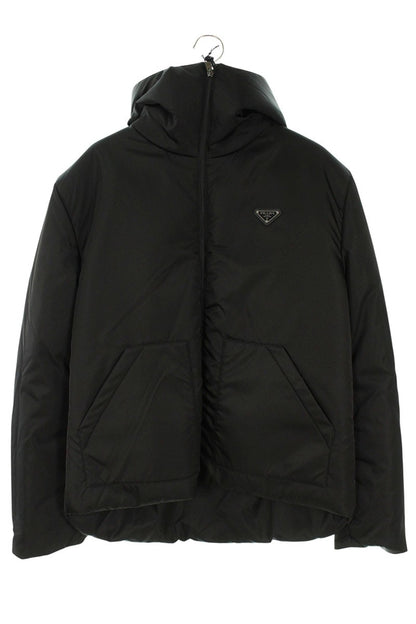 PRADA Re-Nylon Triangle Padded Blouson Black Size L