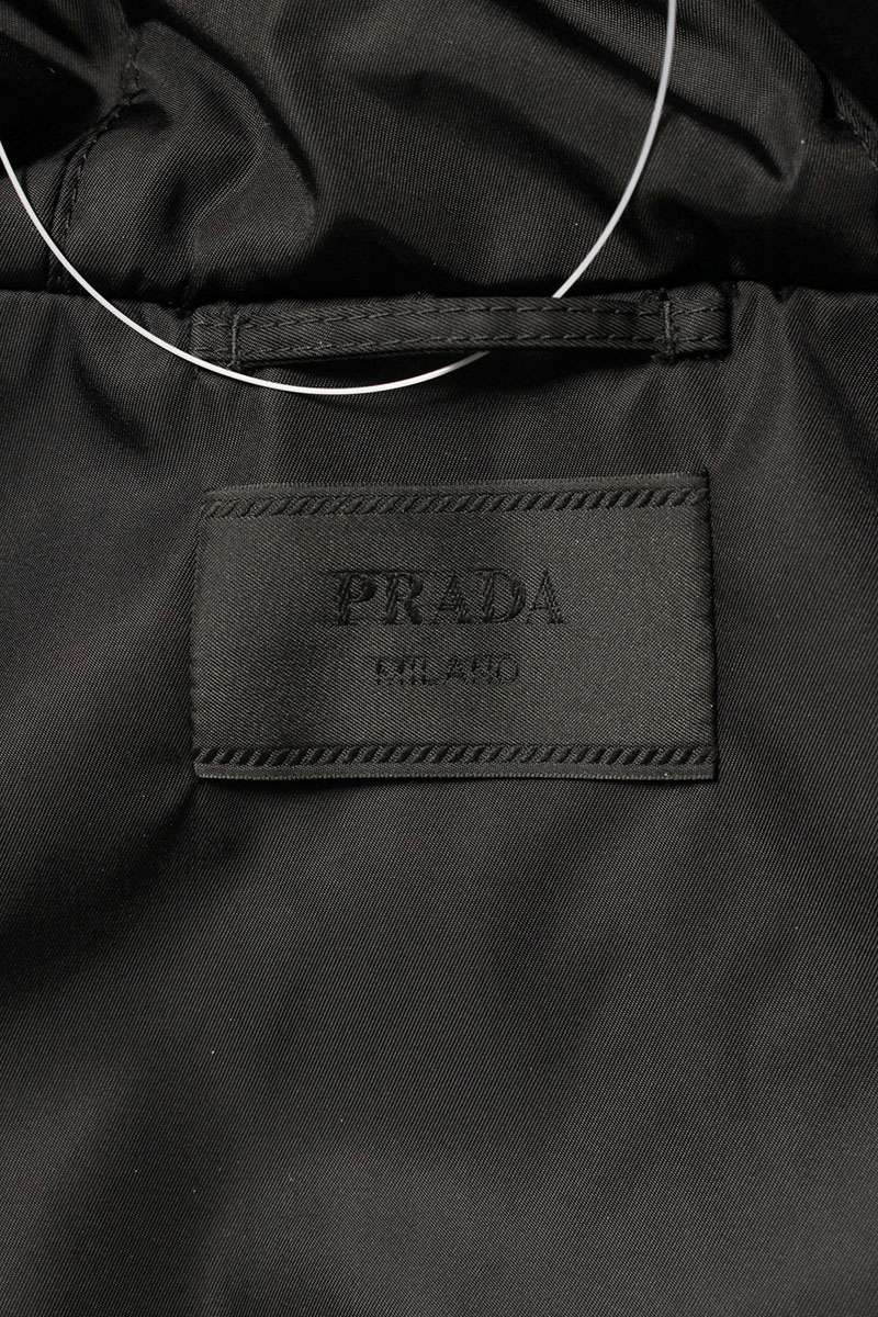 PRADA Re-Nylon Triangle Padded Blouson Black Size L