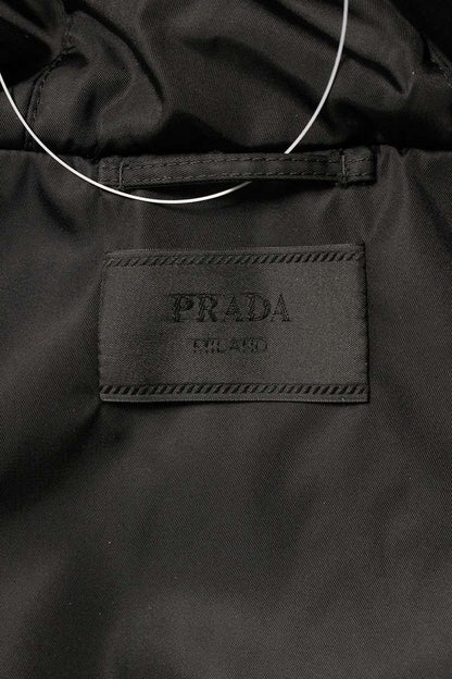 PRADA Re-Nylon Triangle Padded Blouson Black Size L