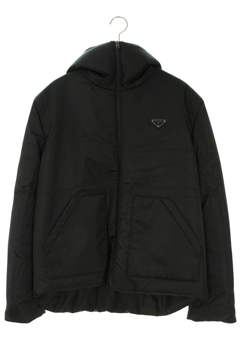 PRADA Re-Nylon Triangle Padded Blouson Black Size M