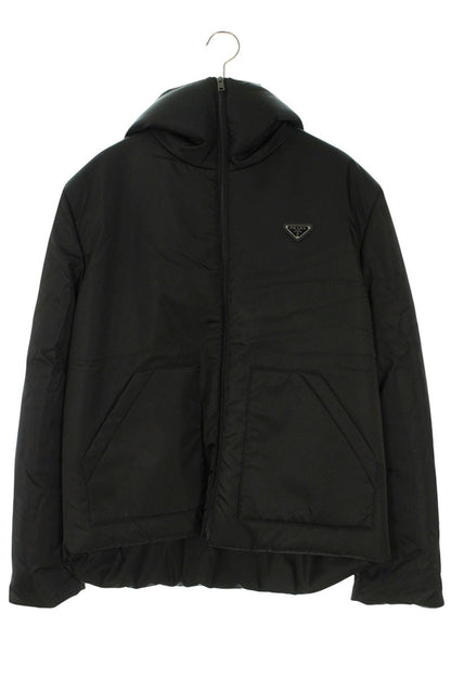PRADA Re-Nylon Triangle Padded Blouson Black Size M