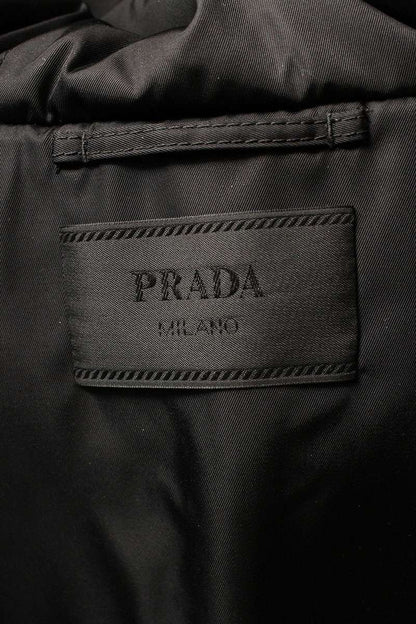 PRADA Re-Nylon Triangle Padded Blouson Black Size M