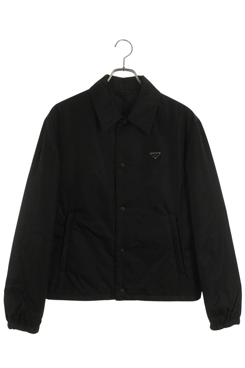 PRADA Re-Nylon Triangle Plate Blouson Black Size S