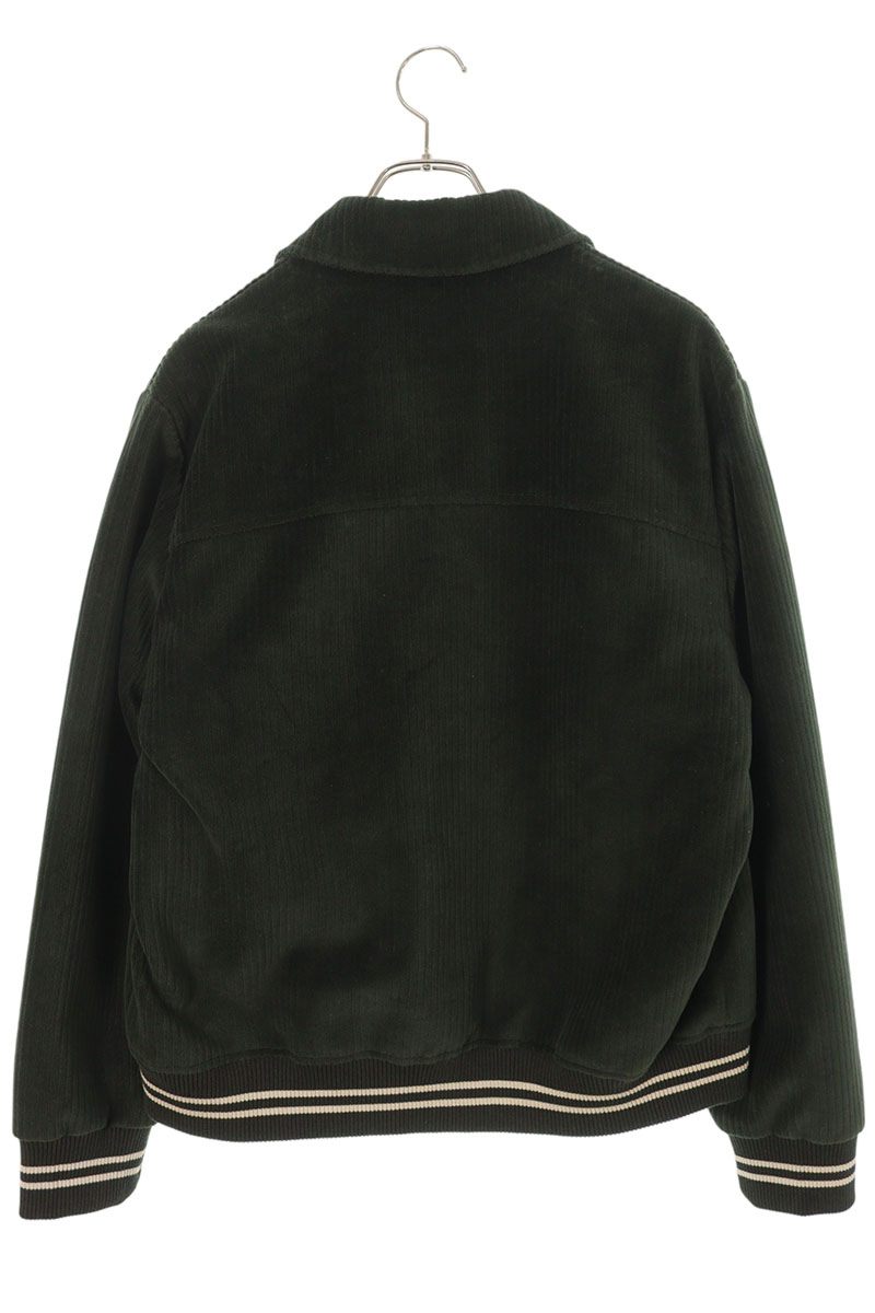 CIRCOLO 1901 Corduroy Varsity Jacket Dark Green Size L