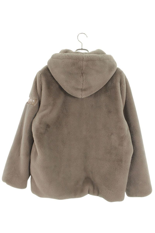 TATRAS Boa Fleece Zip Up Blouson Beige Size XL
