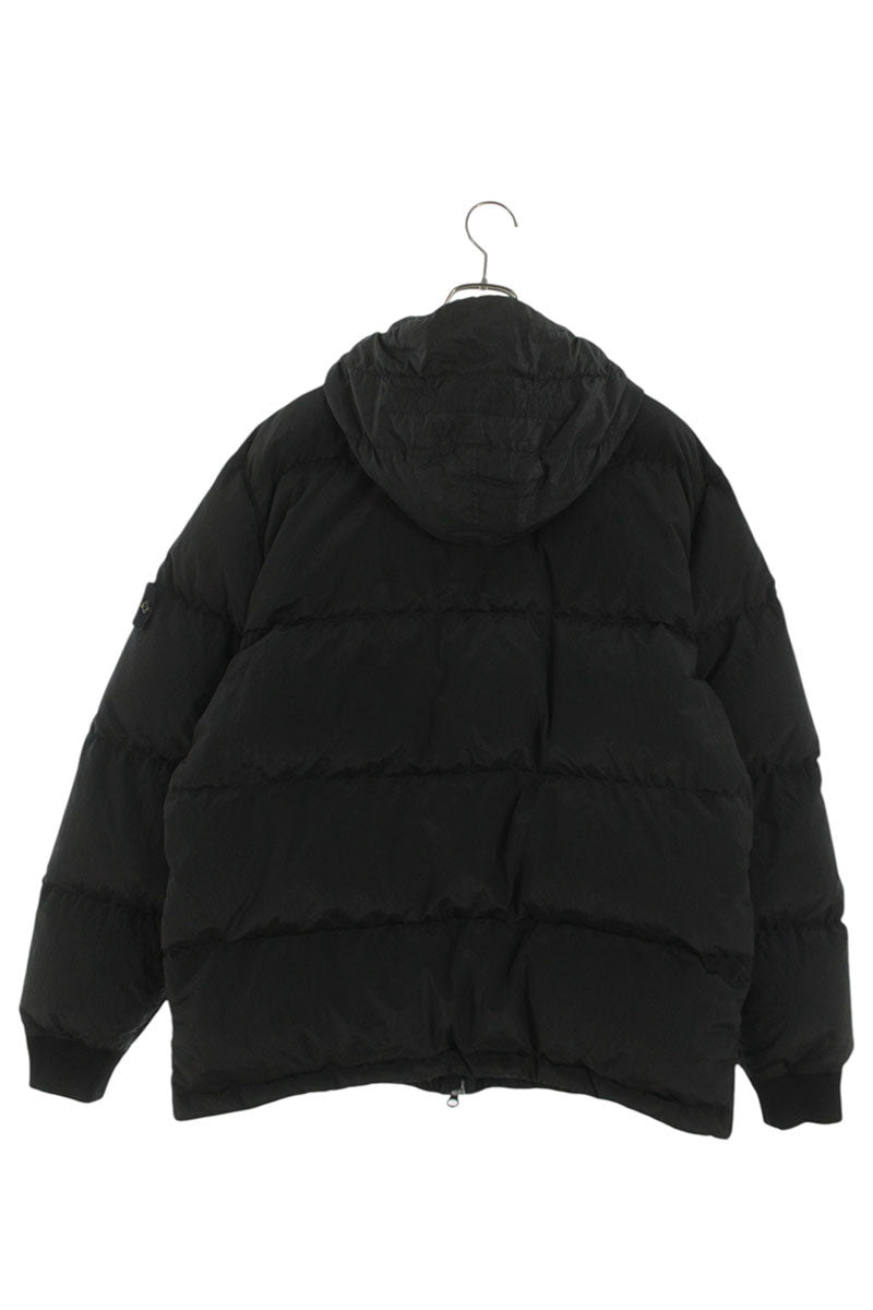 STONEISLAND Nylon Metal Zip Up Down Jacket Black Size XL