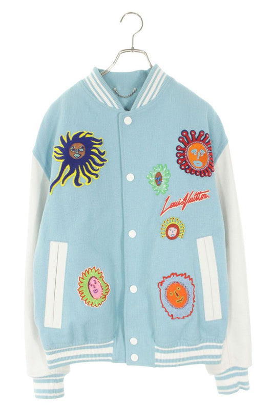 LOUISVUITTON Yayoi Kusama Patchwork Varsity Jacket Size XXL