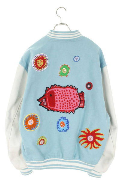 LOUISVUITTON Yayoi Kusama Patchwork Varsity Jacket Size XXL