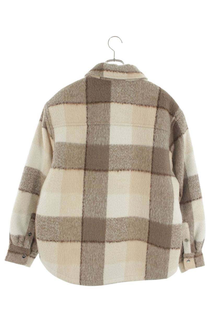 KITH 25AW Logo Embroidered Check Boa Blouson Beige Size L