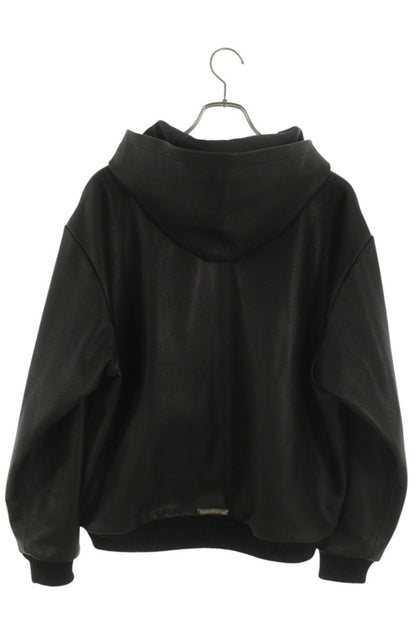 Chrome Hearts Dagger Zip Logo Patch Leather Blouson Size M