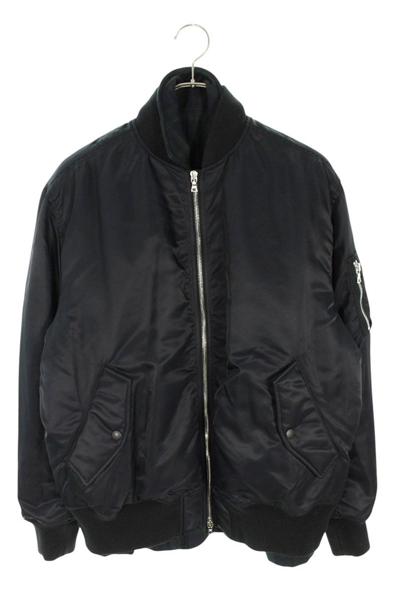 uniform experiment Black Green Reversible MA-1 Jacket Size L