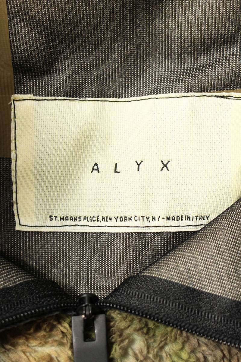 ALYX Mixed Camo Polar Fleece Anorak Olive Size M