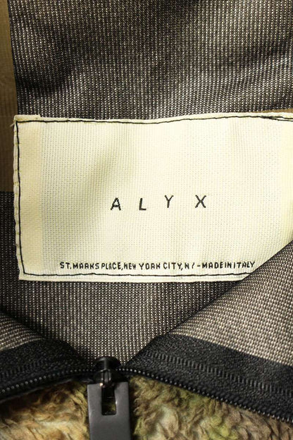 ALYX Mixed Camo Polar Fleece Anorak Olive Size M