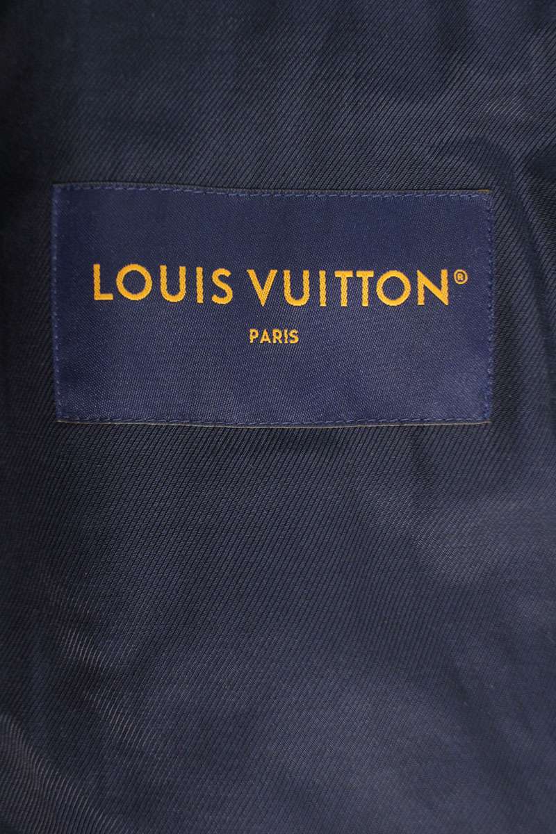 LOUISVUITTON Patchwork Denim Bomber Jacket Size L