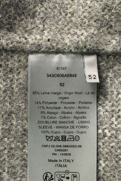 DIOR Gray Wool Blend Anorak Blouson Size XL