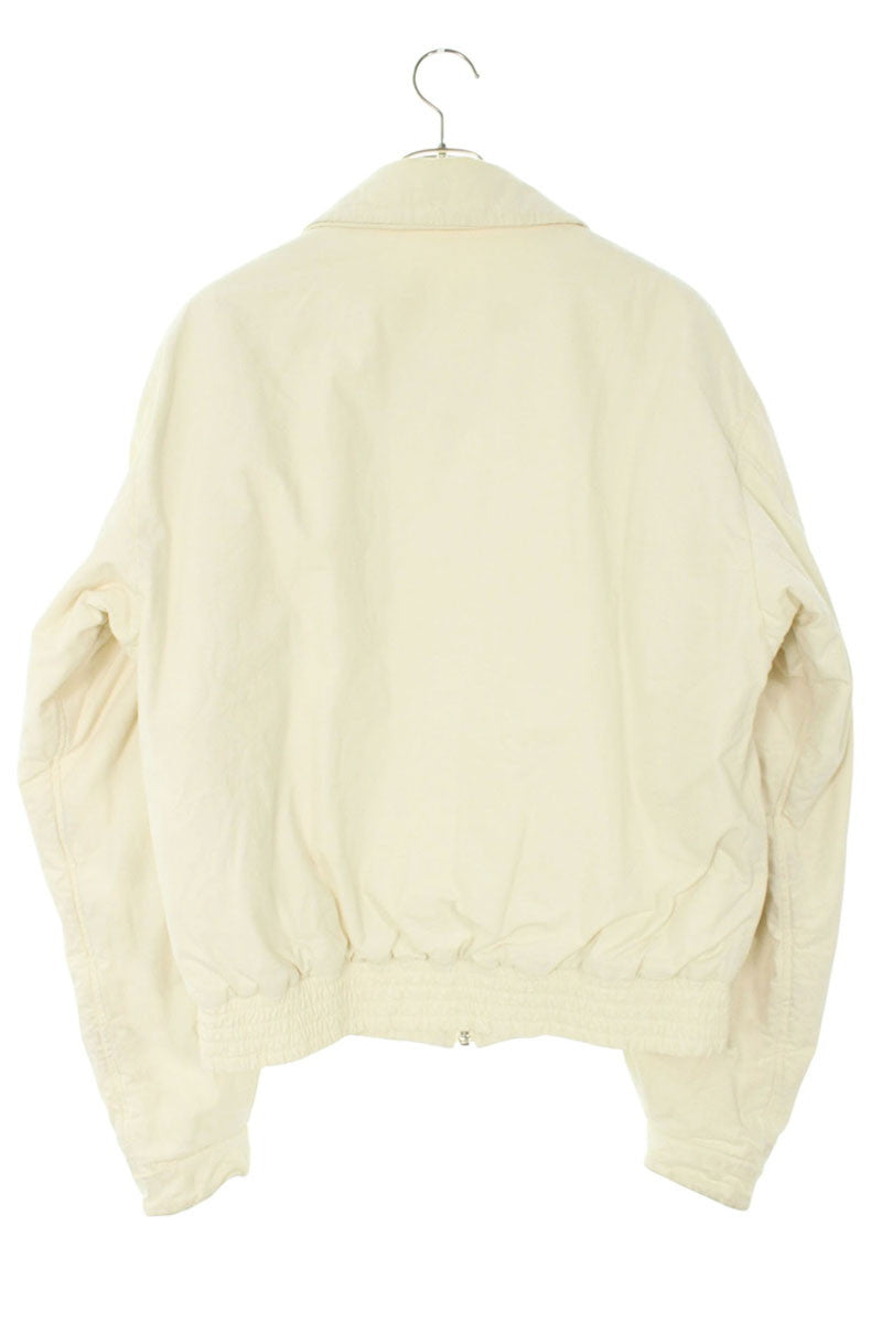 Fujimoto 23AW Cotton Silk Bomber Jacket White Size L