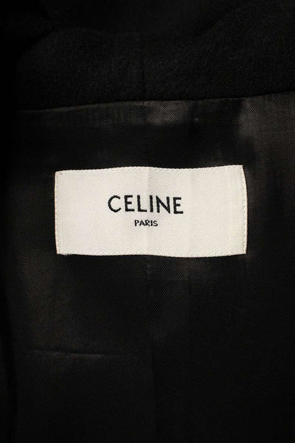 CELINE Double Face Wool Teddy Jacket Black Size L
