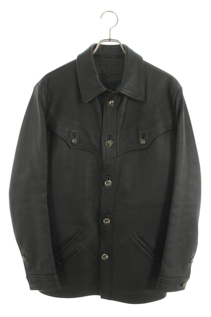 Chrome Hearts HUNTING JACKET Claw Button Leather Size M