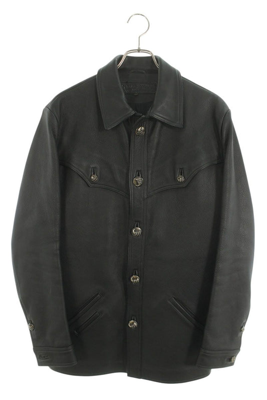Chrome Hearts HUNTING JACKET Claw Button Leather Size M