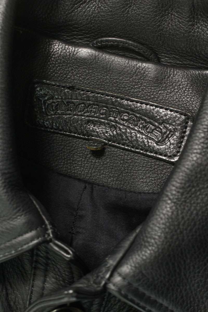 Chrome Hearts HUNTING JACKET Claw Button Leather Size M