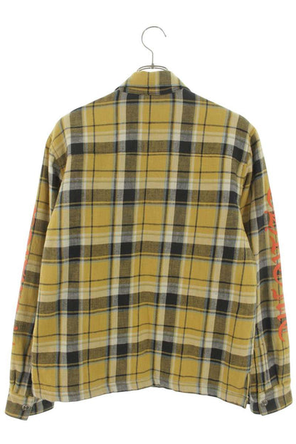 Chrome Hearts WORKN JNKYD PLD Sleeve Logo Check Shirt Size S