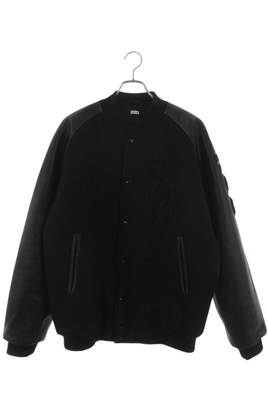 SEQUEL 23AW Fragment Leather Sleeve Varsity Jacket Size XL