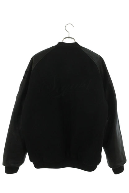 SEQUEL 23AW Fragment Leather Sleeve Varsity Jacket Size XL