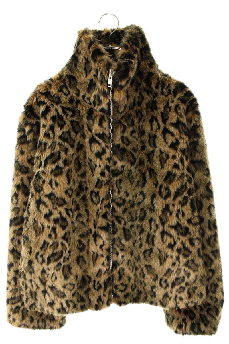 NO MASS PROD. Leopard Fur Blouson Multi Size M
