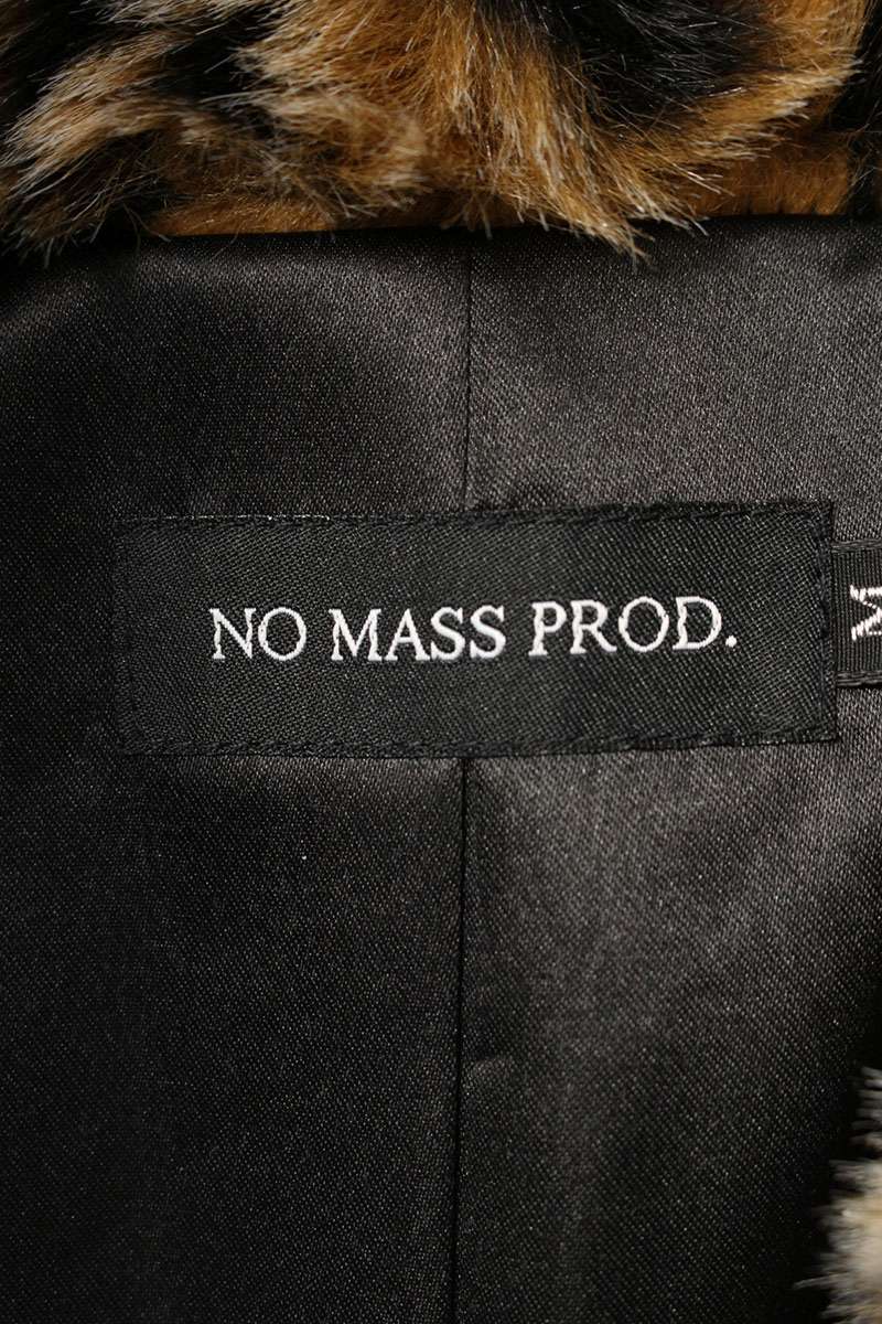 NO MASS PROD. Leopard Fur Blouson Multi Size M