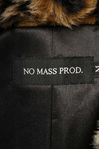 NO MASS PROD. Leopard Fur Blouson Multi Size M