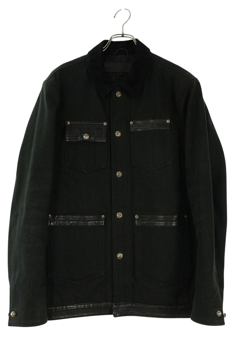 Chrome Hearts SOAP ON A ROPE Leather Denim Jacket Size S