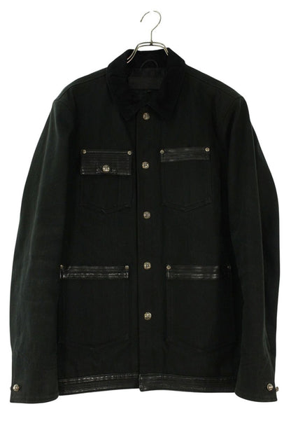 Chrome Hearts SOAP ON A ROPE Leather Denim Jacket Size S