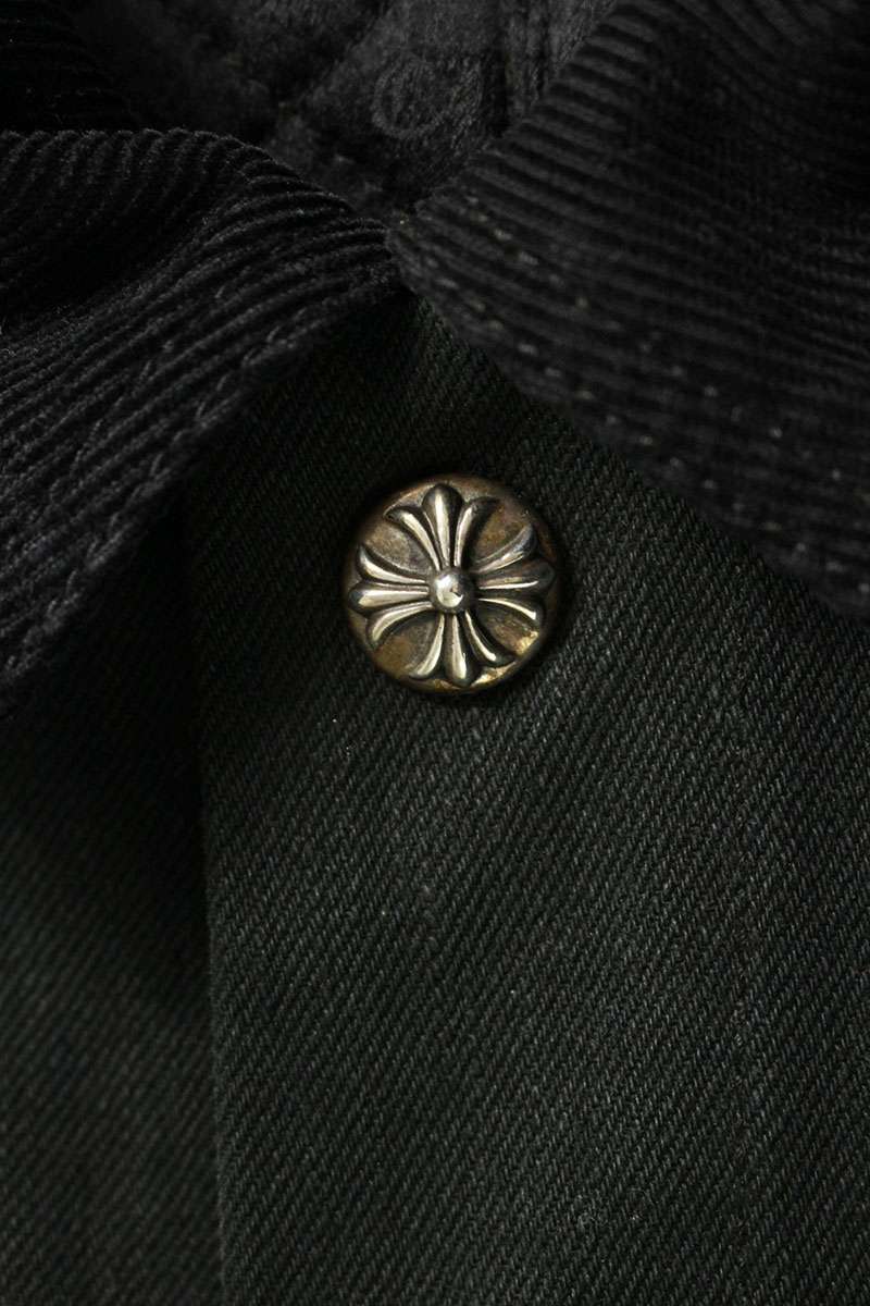 Chrome Hearts SOAP ON A ROPE Leather Denim Jacket Size S