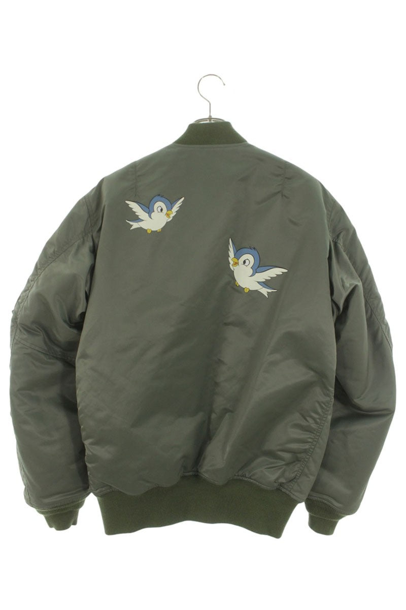 SEQUEL 24AW SNOW WHITE MA-1 Jacket Khaki Size L