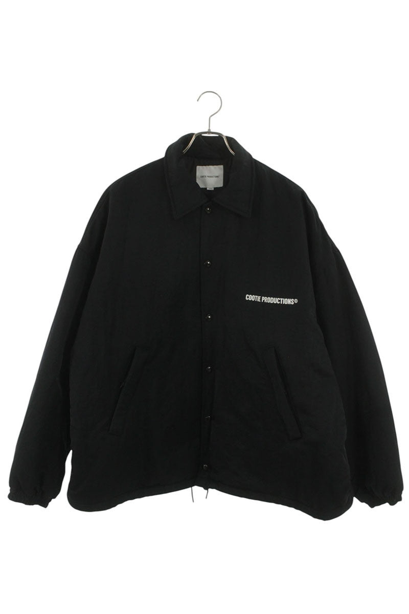 COOTIE Error Fit Padded Coach Jacket Black Nylon Size L
