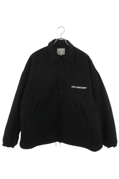 COOTIE Error Fit Padded Coach Jacket Black Nylon Size L