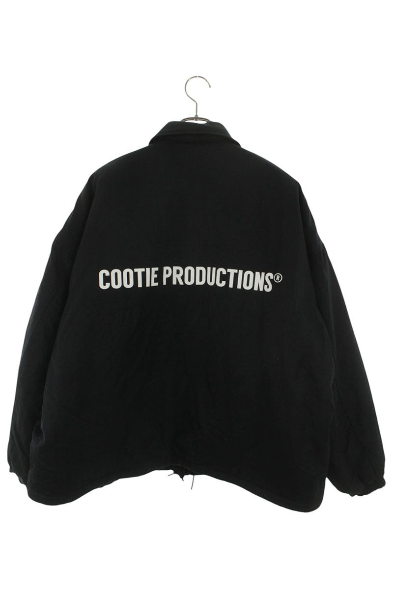 COOTIE Error Fit Padded Coach Jacket Black Nylon Size L