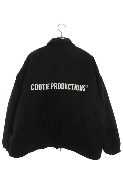 COOTIE Error Fit Padded Coach Jacket Black Nylon Size L