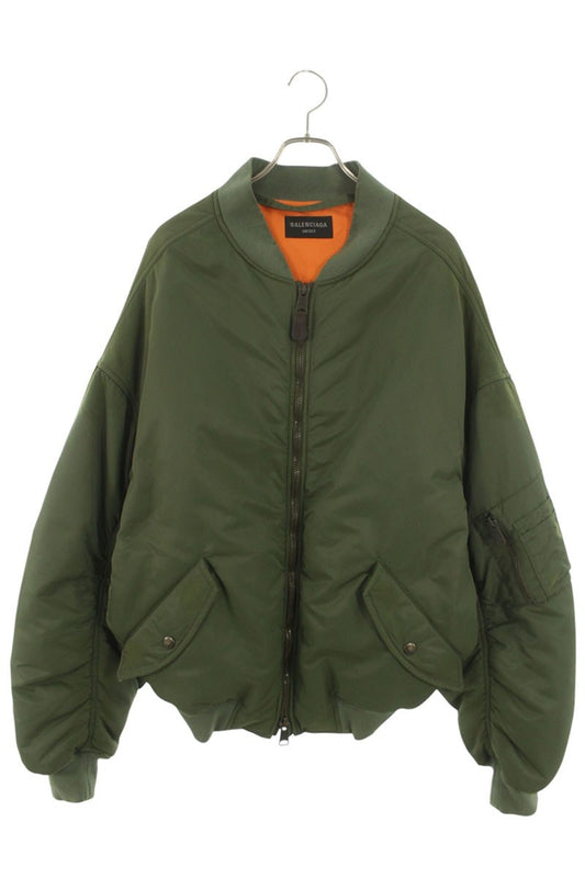 BALENCIAGA Off-Shoulder Bomber Blouson Size S