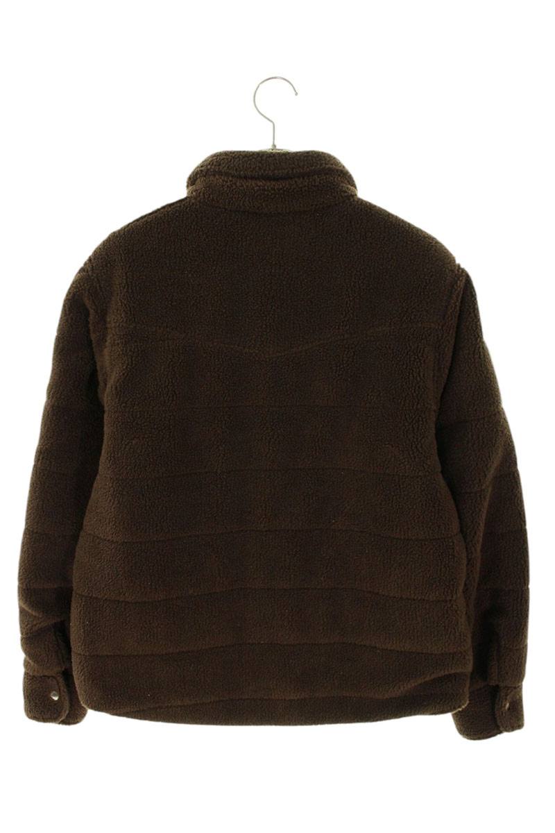 FLOWERS OF LIFE Boa Trucker Jacket Brown Size M