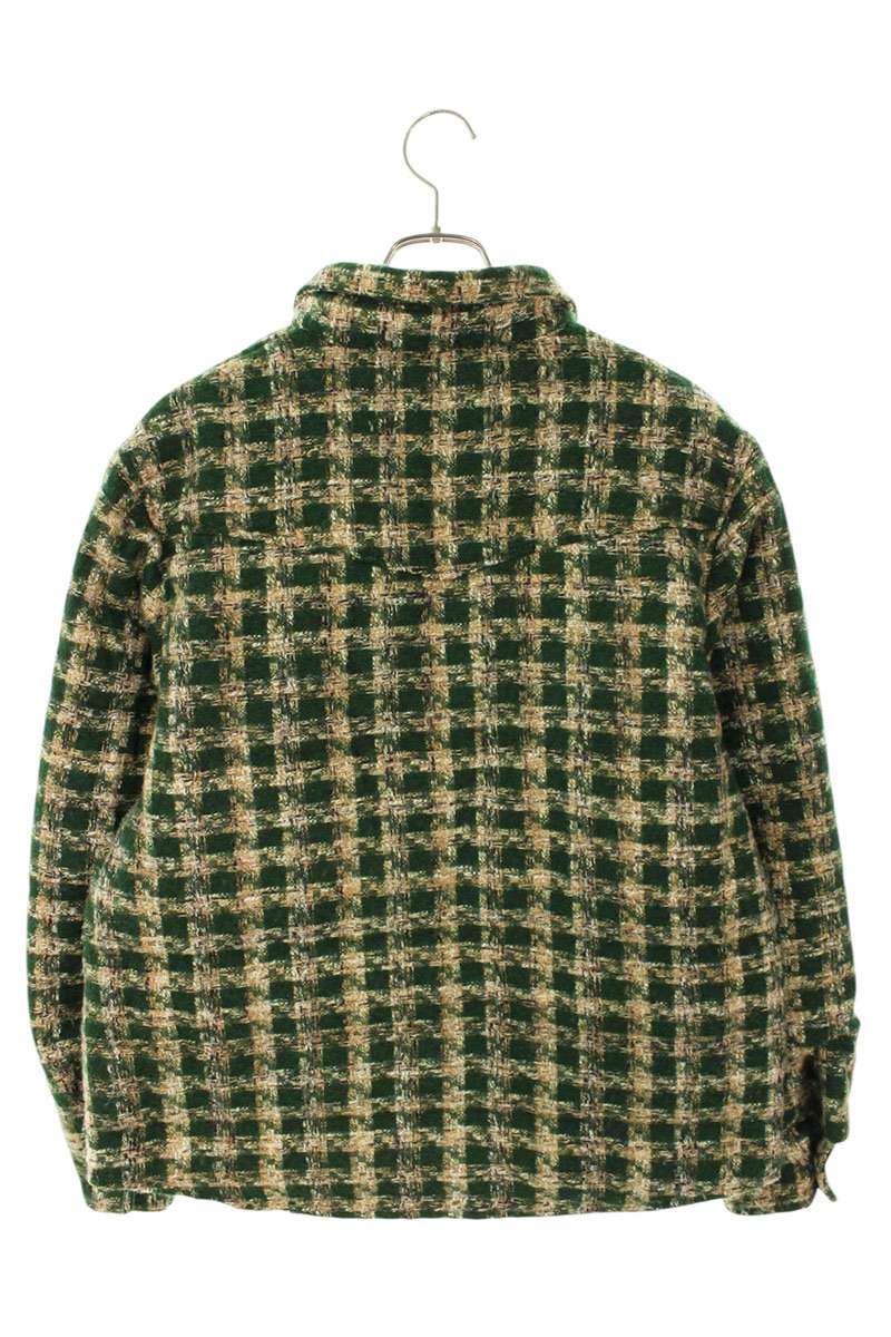 Bloomyard Wool Check Puffy Shirt Jacket Green Size M