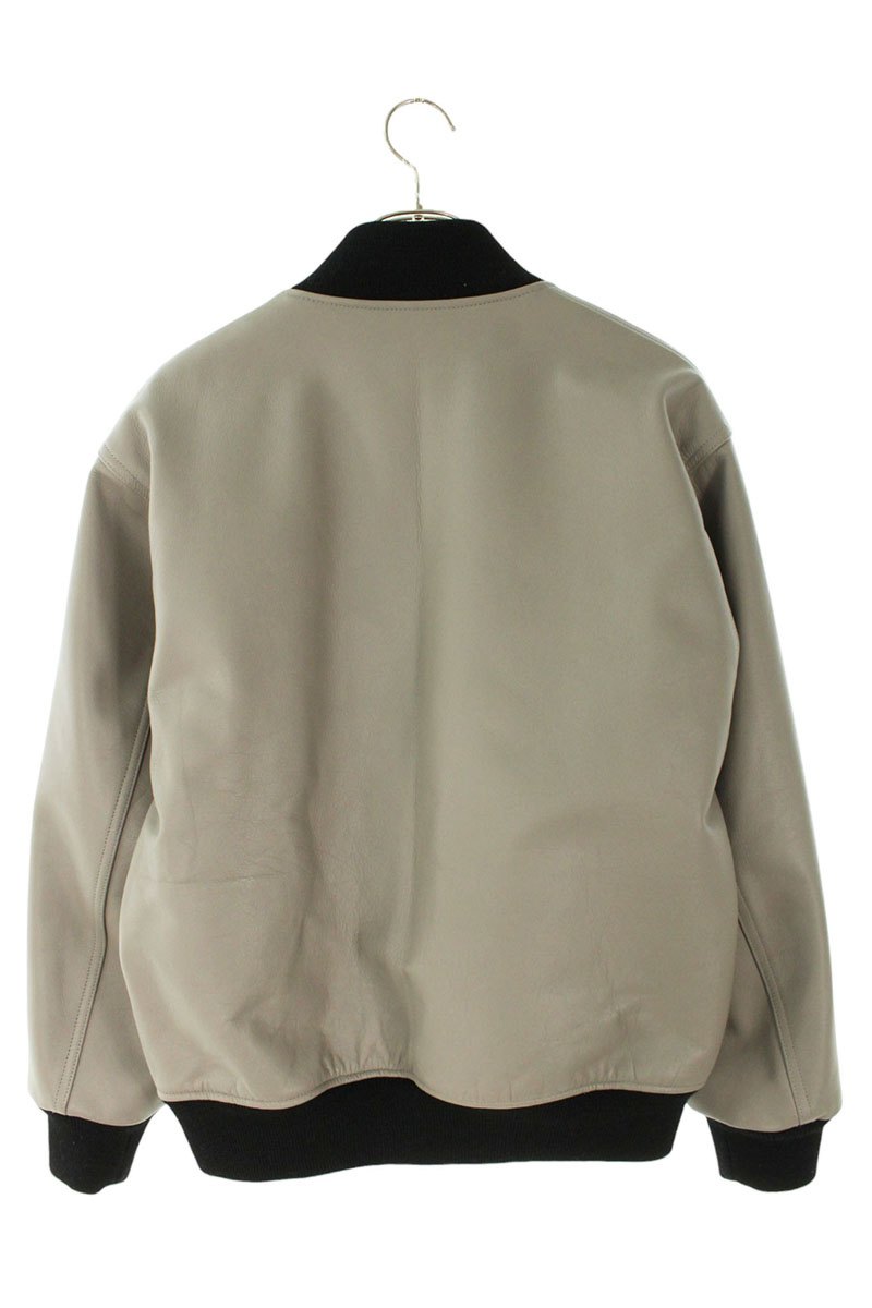 Wacko Maria 24AW Leather Blouson Gray x Black x Beige Size M