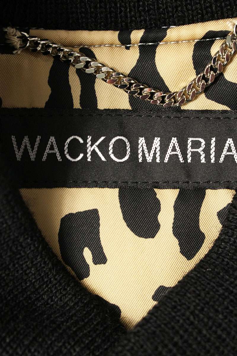 Wacko Maria 24AW Leather Blouson Gray x Black x Beige Size M