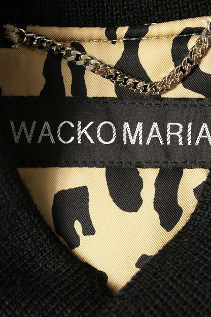 Wacko Maria 24AW Leather Blouson Gray x Black x Beige Size M