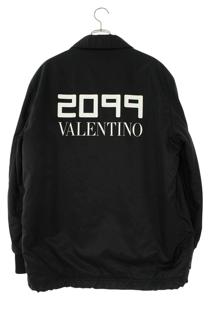 Valentino Fur Logo Blouson Black Size XL