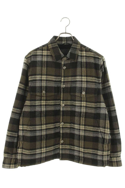 Chrome Hearts Check Boa Lined Cross Button Jacket Size M