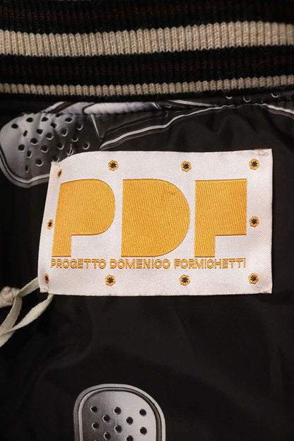 PDF Rayan Pinstripe Bomber Jacket Brown Size XL
