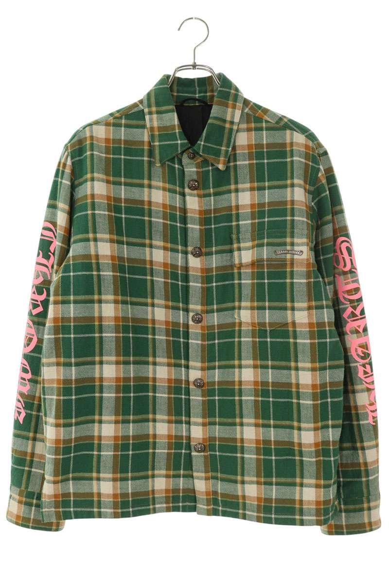 Chrome Hearts WORKN JNKYD PLD Sleeve Logo Shirt Size M