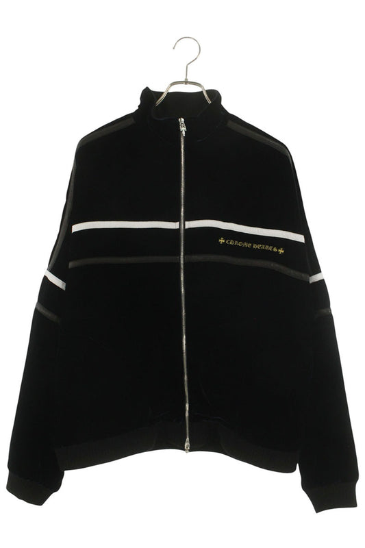 Chrome Hearts VELVET TRACKSUIT JACKET Navy Size L