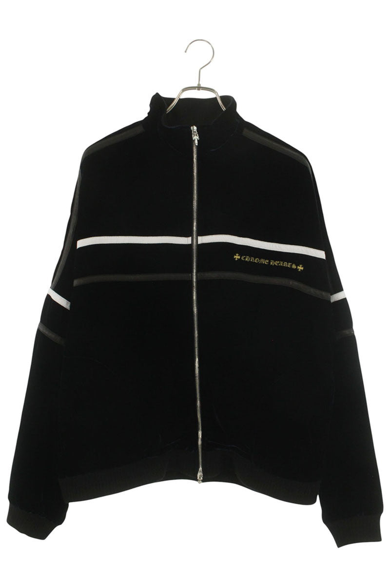Chrome Hearts VELVET TRACKSUIT JACKET Navy Size L